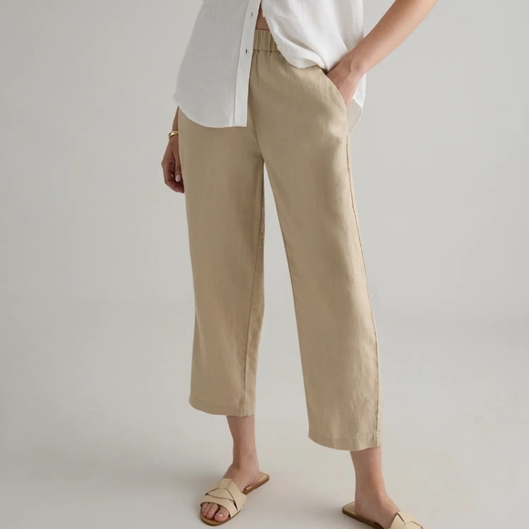 Quince Pants - Quince | Organic Linen Pants In Driftwood Womens Small
